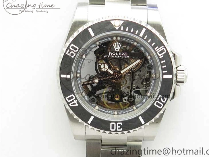 AAA Replica Watches WWF Edition Bezel Skeleton Best Durable Submariner SS 2925 116660 Andrea Carbon on SA Pirlo 0103